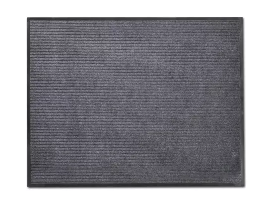 Paillassons 2 pcs PVC Gris 90x60 cm