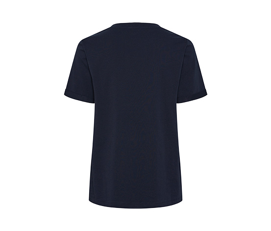 T-Shirt mit Stickerei, dunkelblau