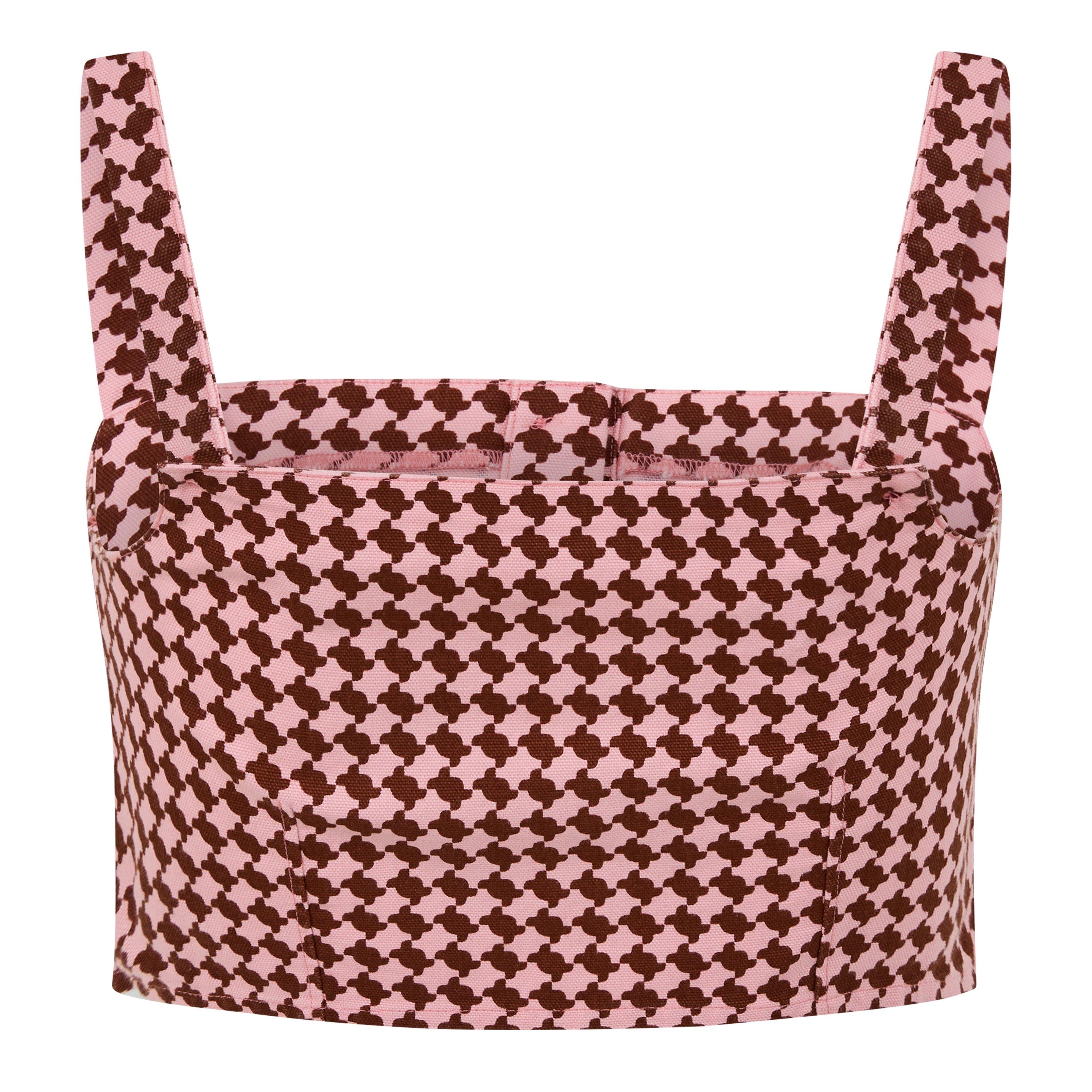 Levis Levis Nadia Crop Top Houndstooth Geo