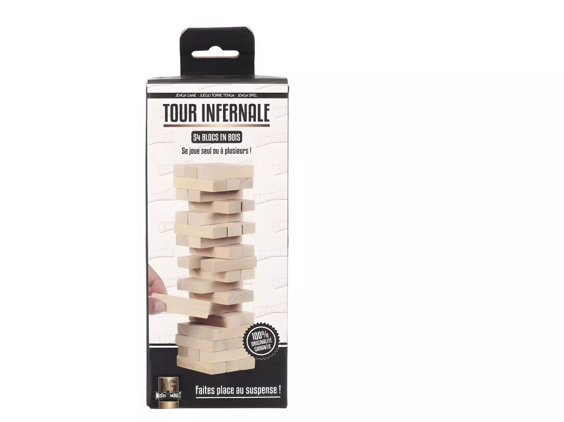 Jeu tour infernale en bois