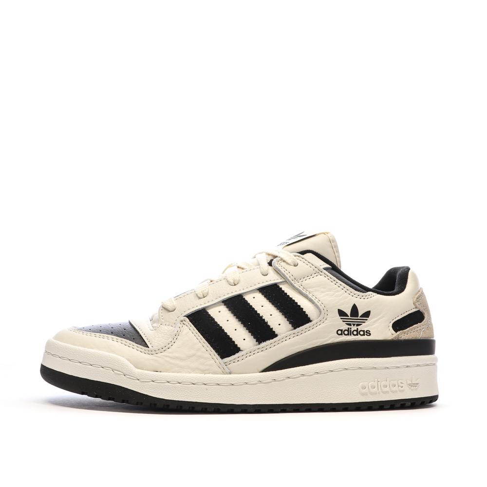 Adidas Baskets Beige/Noir Homme Adidas Forum Low
