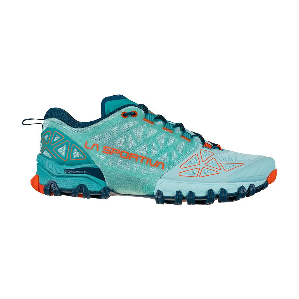 La Sportiva BUSHIDO II - Chaussures trail Femme lagoon/cherry tomato