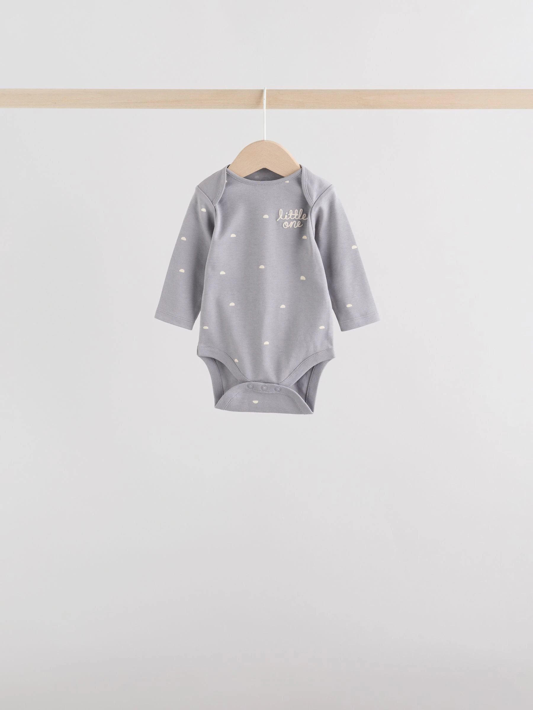 Monochroom - Set van 5 rompers met lange mouwen
