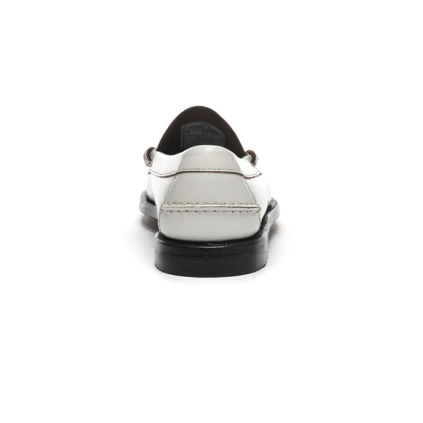 CLASSIC DAN PIGMENT WHITE MOCASSIN-Mocassin pour femme en cuir brossé