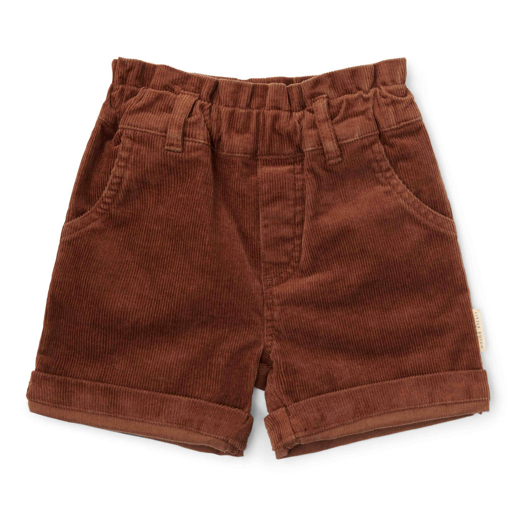 Little Dutch corduroy casual short bruin