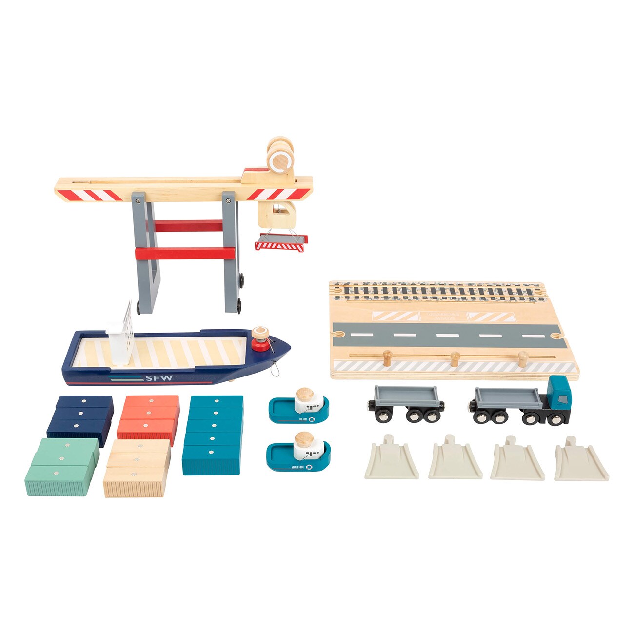 Smallfoot Container Terminal 11378 Mehrfarbig Spiel-Parkhaus