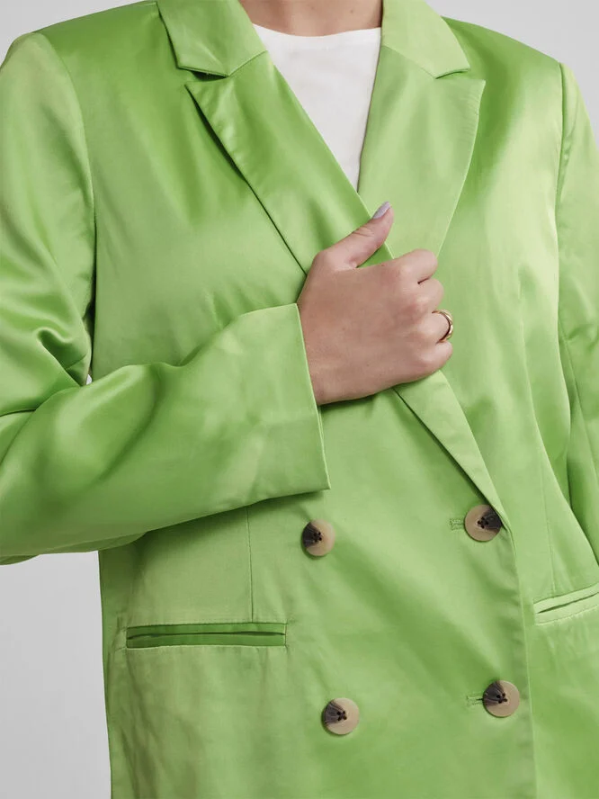 Pieces PCMASJA LS BLAZER Grass green
