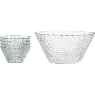 Kit Bols & saladier LUISA, 5 pièces