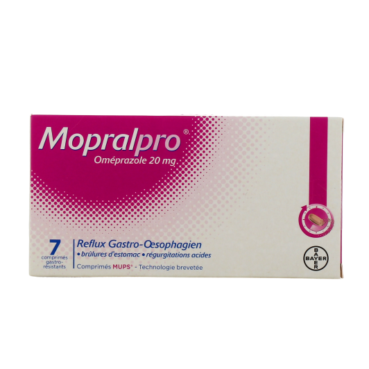 Mopralpro 20 mg - Reflux, brulures d'estomatc