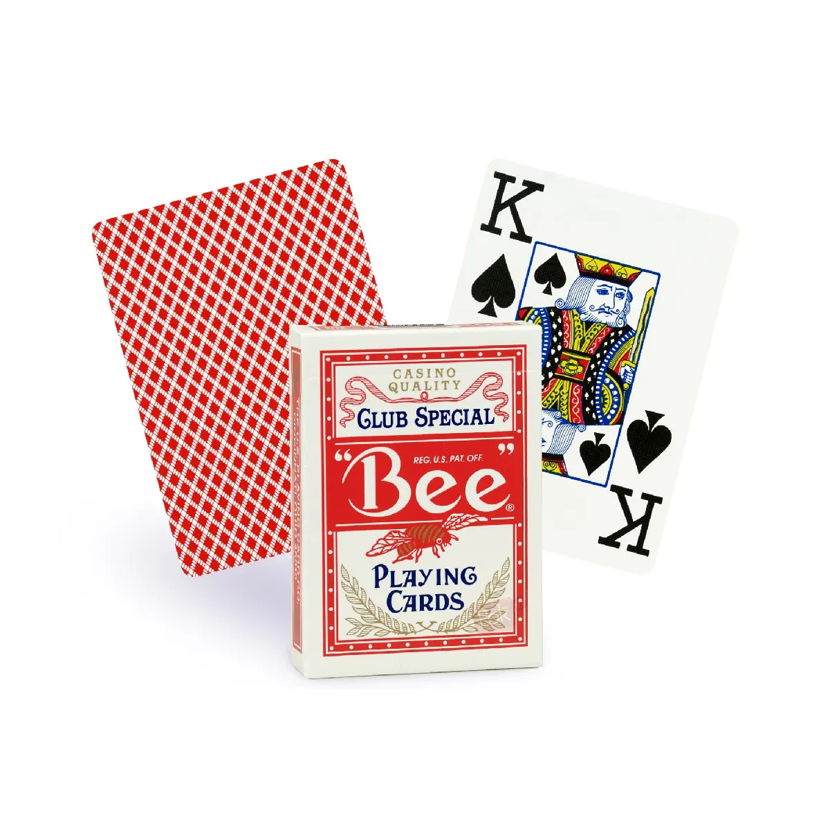 Bicycle Cartes Bee Poker Jumbo - Rouge