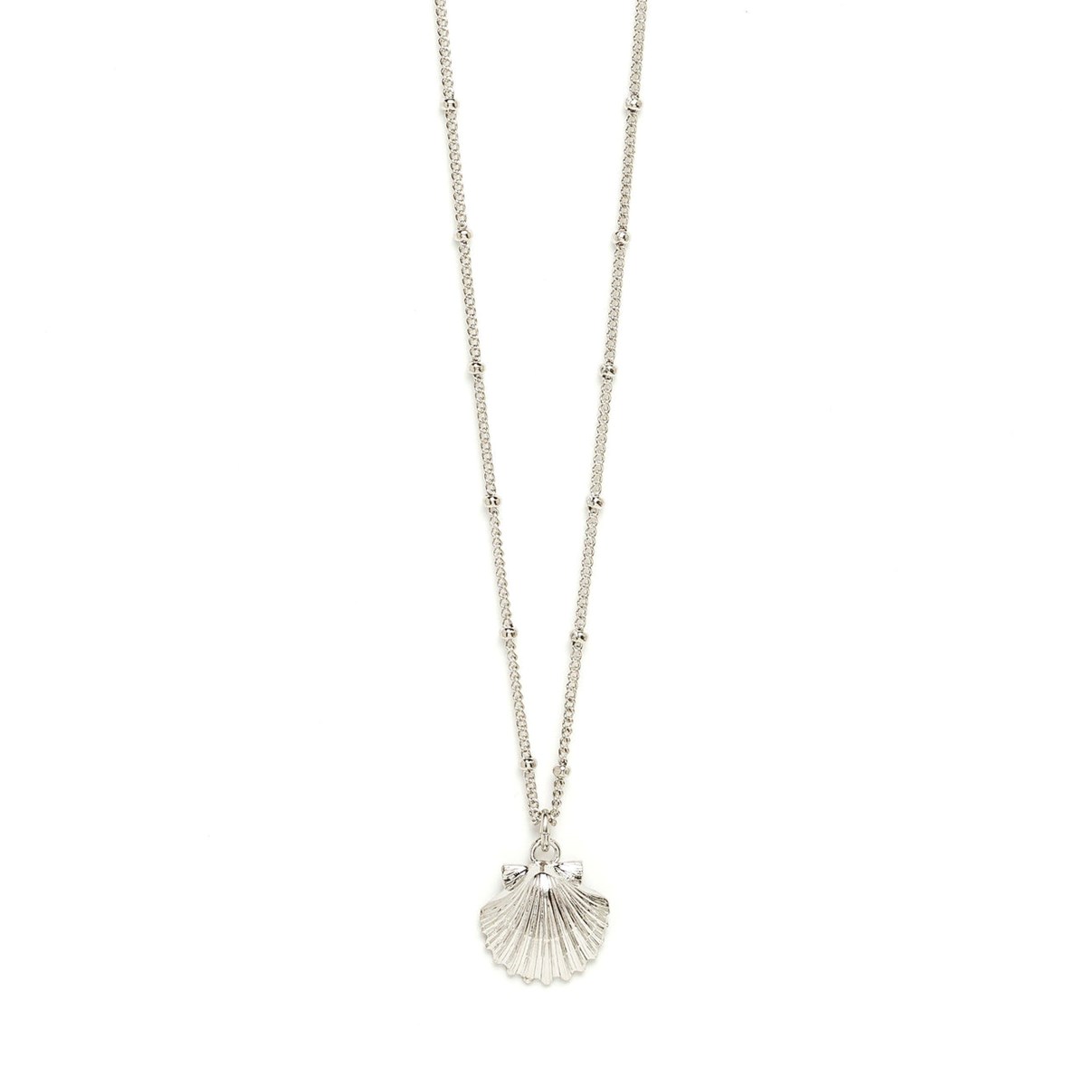 collier coquillage plaqué argent - NÉRÉE