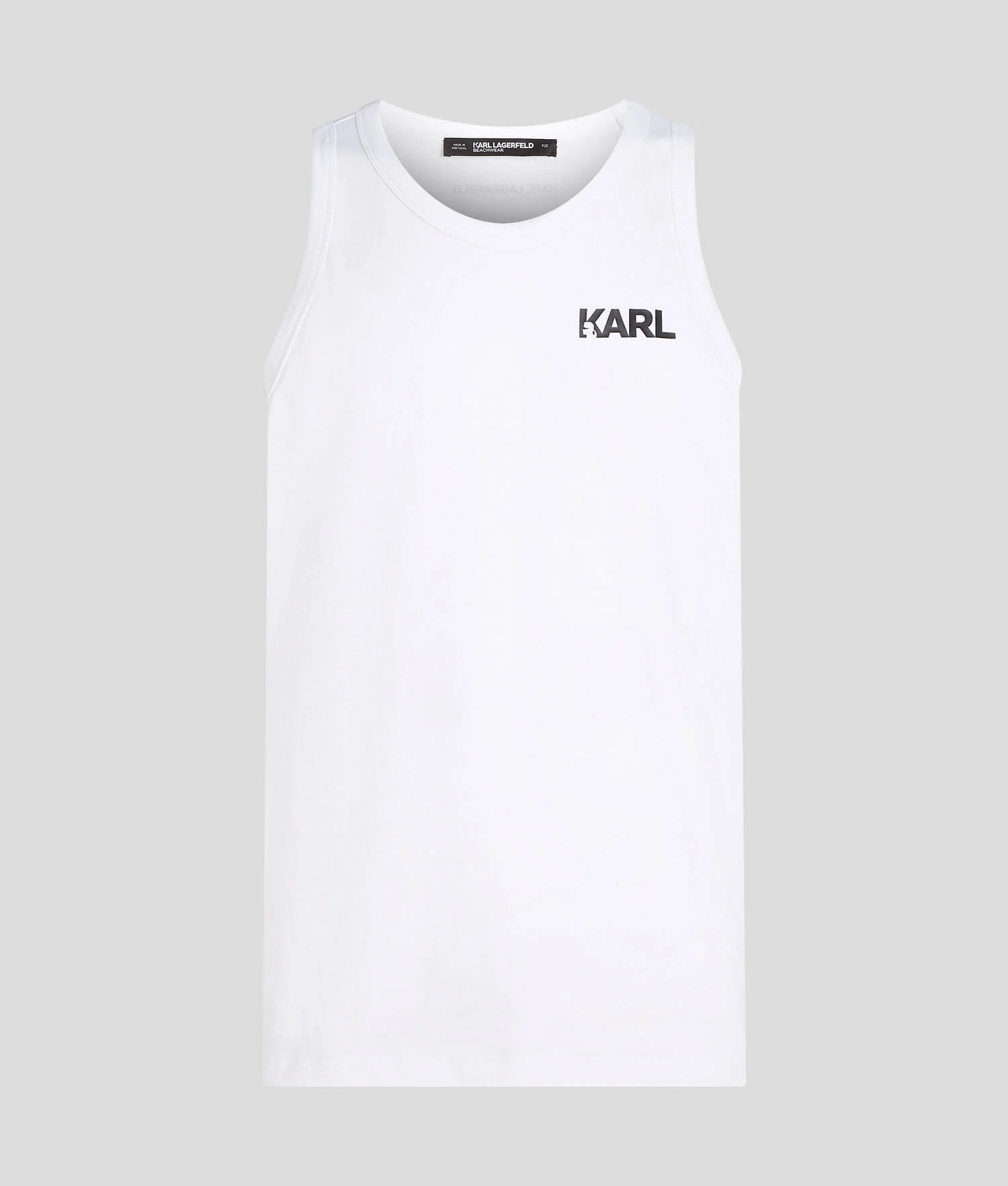 DÉBARDEUR DE PLAGE AVEC LOGO KARL - Blanc