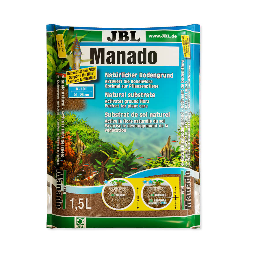 Substrato natural JBL Manado para aquários de água doce