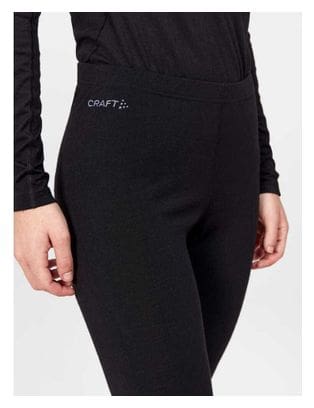 Collant Craft Pro Laine Mérinos Noir Femme
