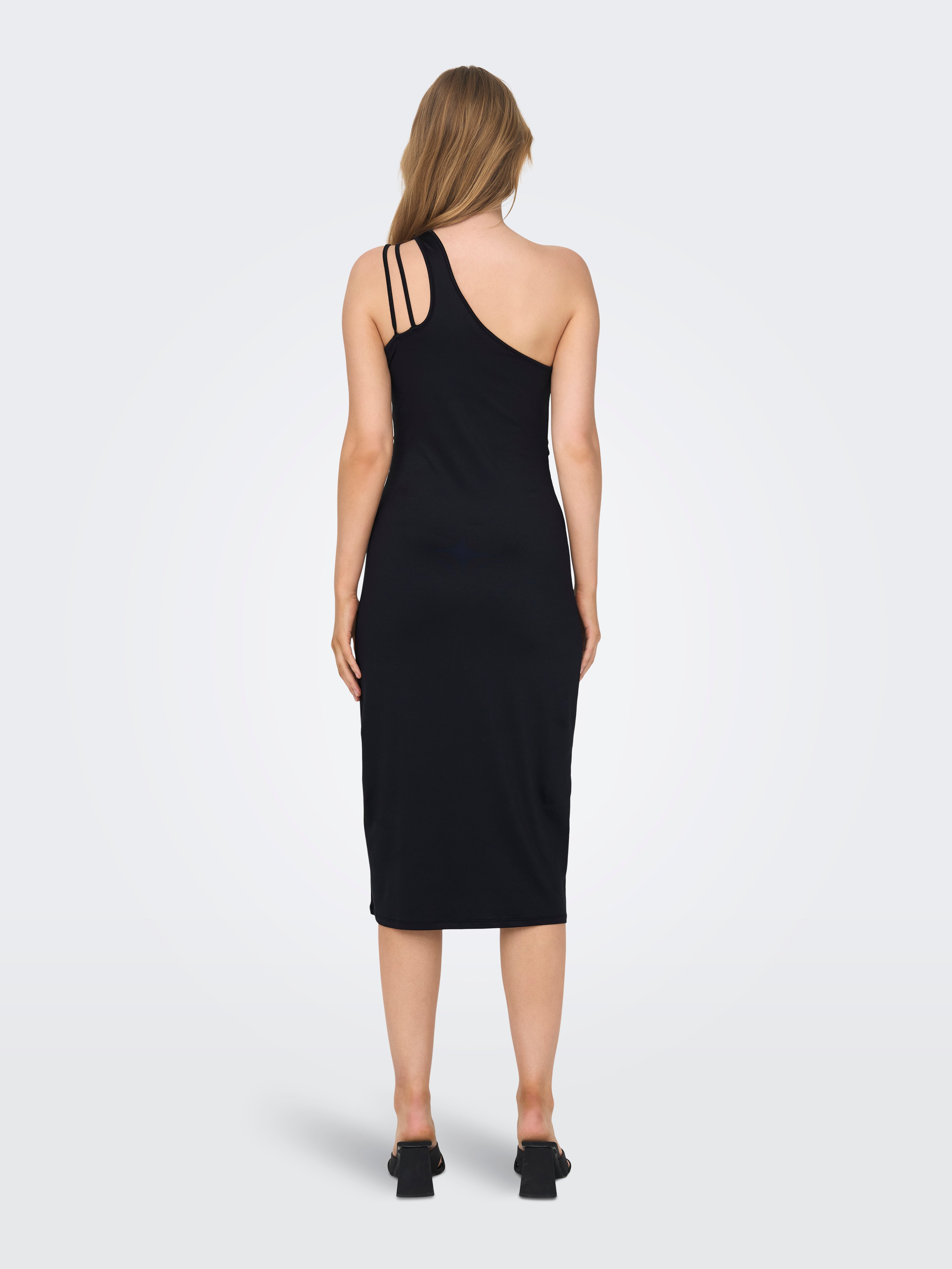 OLMTHEA Langes Kleid Black