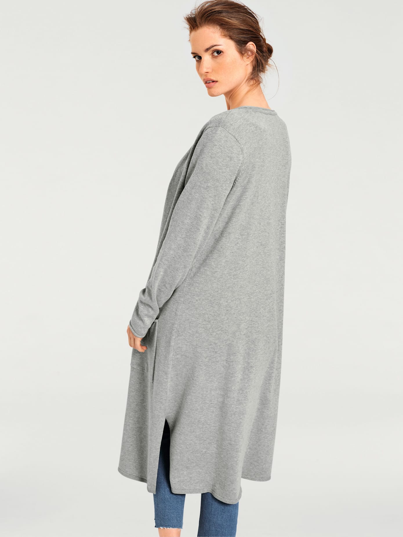 Veste longue en tricot look tendance