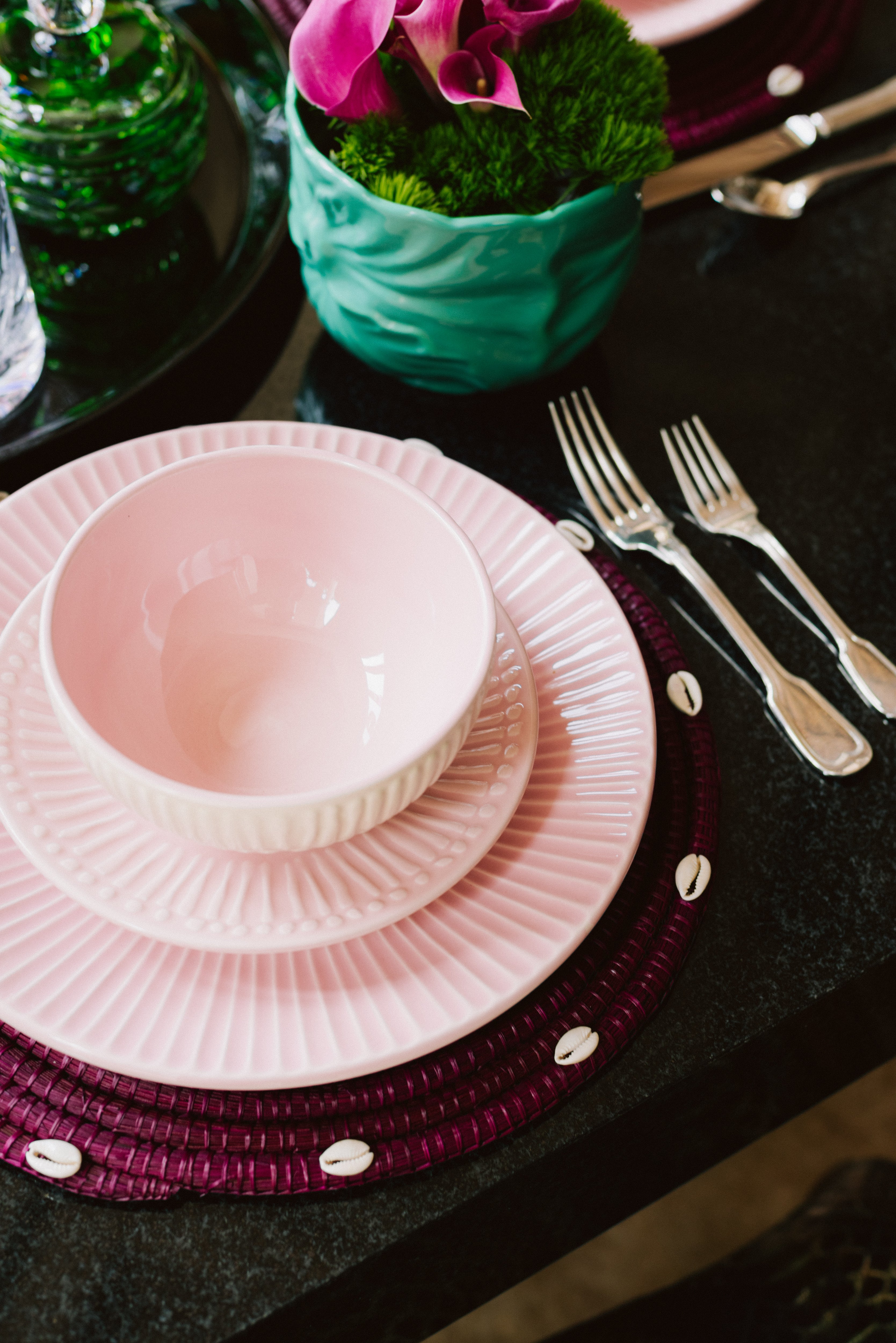 Assiettes à dessert « Vagues » (Lot de 4)