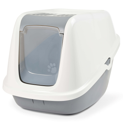 Savic Katzentoilette Nestor Giant weiss-grau 75.5x56x55.5cm