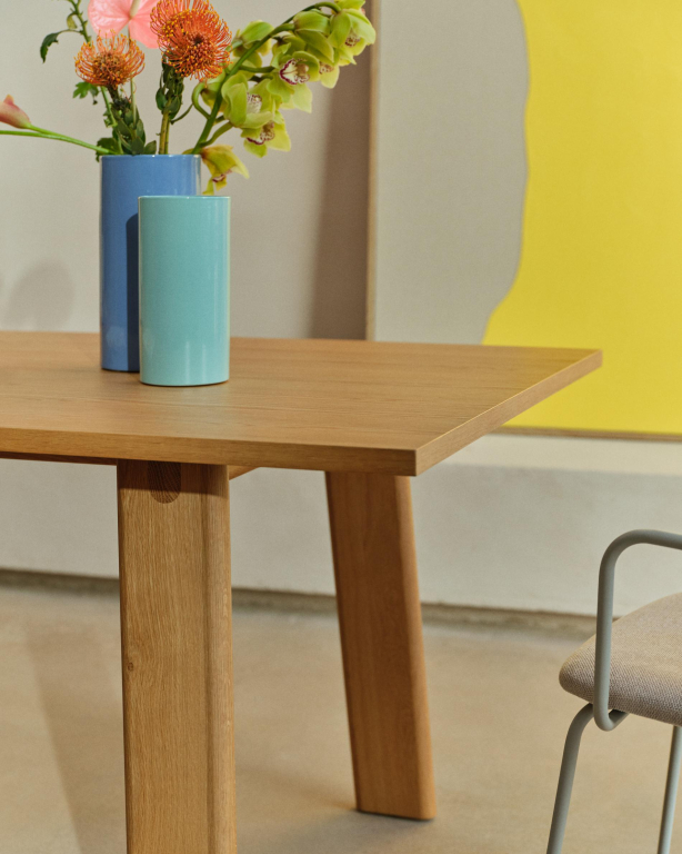 Kave Home Arlen uitschuifbare tafel 200/250x95 walnoot