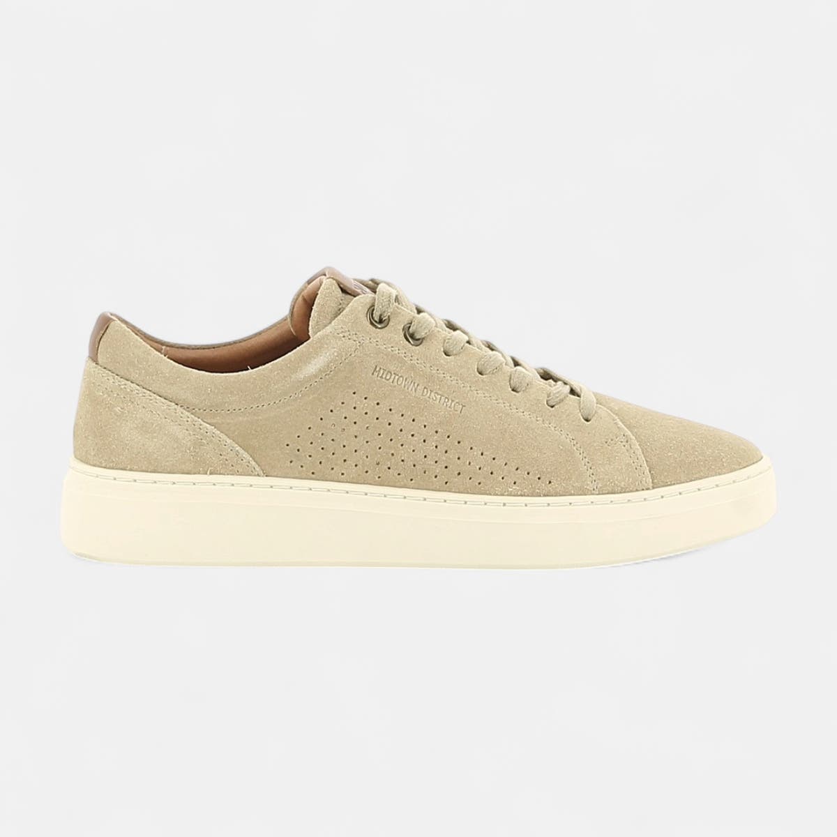 Baskets basses Homme en cuir beige
