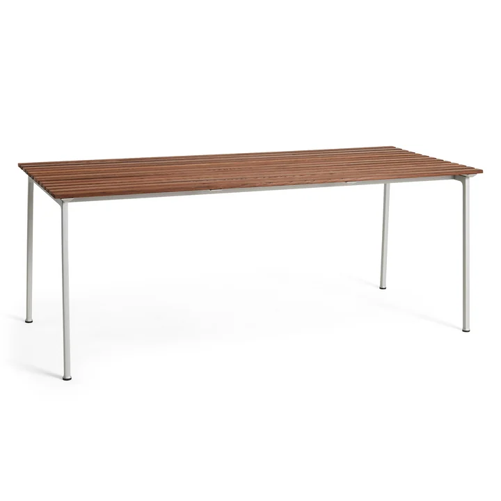 HAY - Traverse Outdoor Tisch, 190 x 83 cm, Aluminium / Esche geölt
