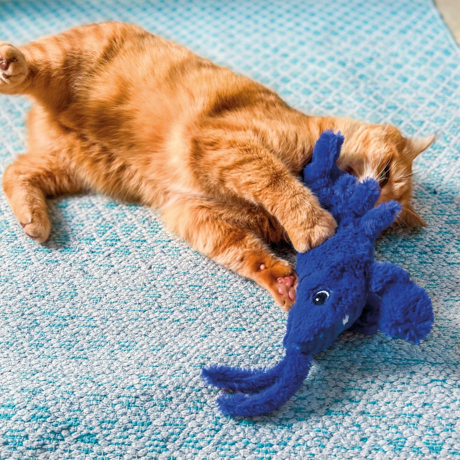 Aumüller Katzenspielzeug Lucky Lobster - Zappel-Hummer mit Katzenminze