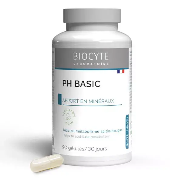 Biocyte Ph BASIC Suplemento Mineral para Auxílio no Metabolismo Ácido-Base - 90 Cápsulas