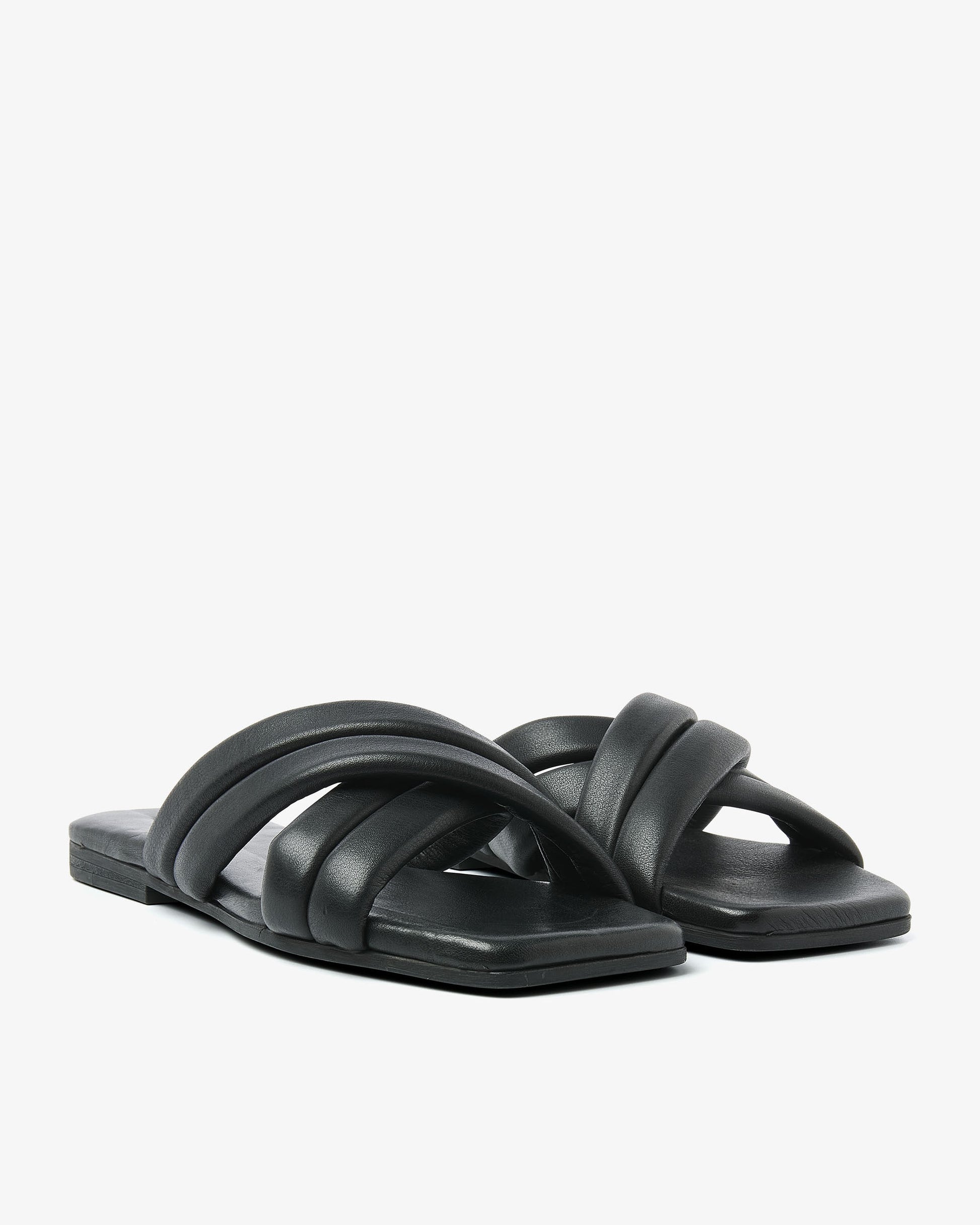 VIA VAI zwarte slippers Kiki Lot