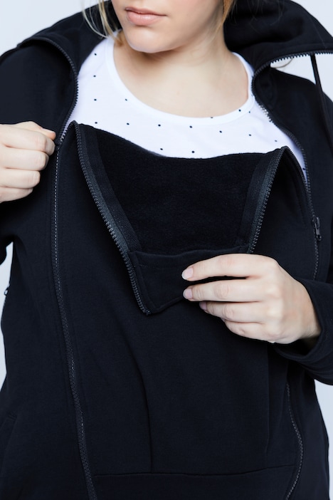 Bellieva-Sweatshirt, auszippbarer Einsatz, Langarm, Biobaumwolle, GOTS