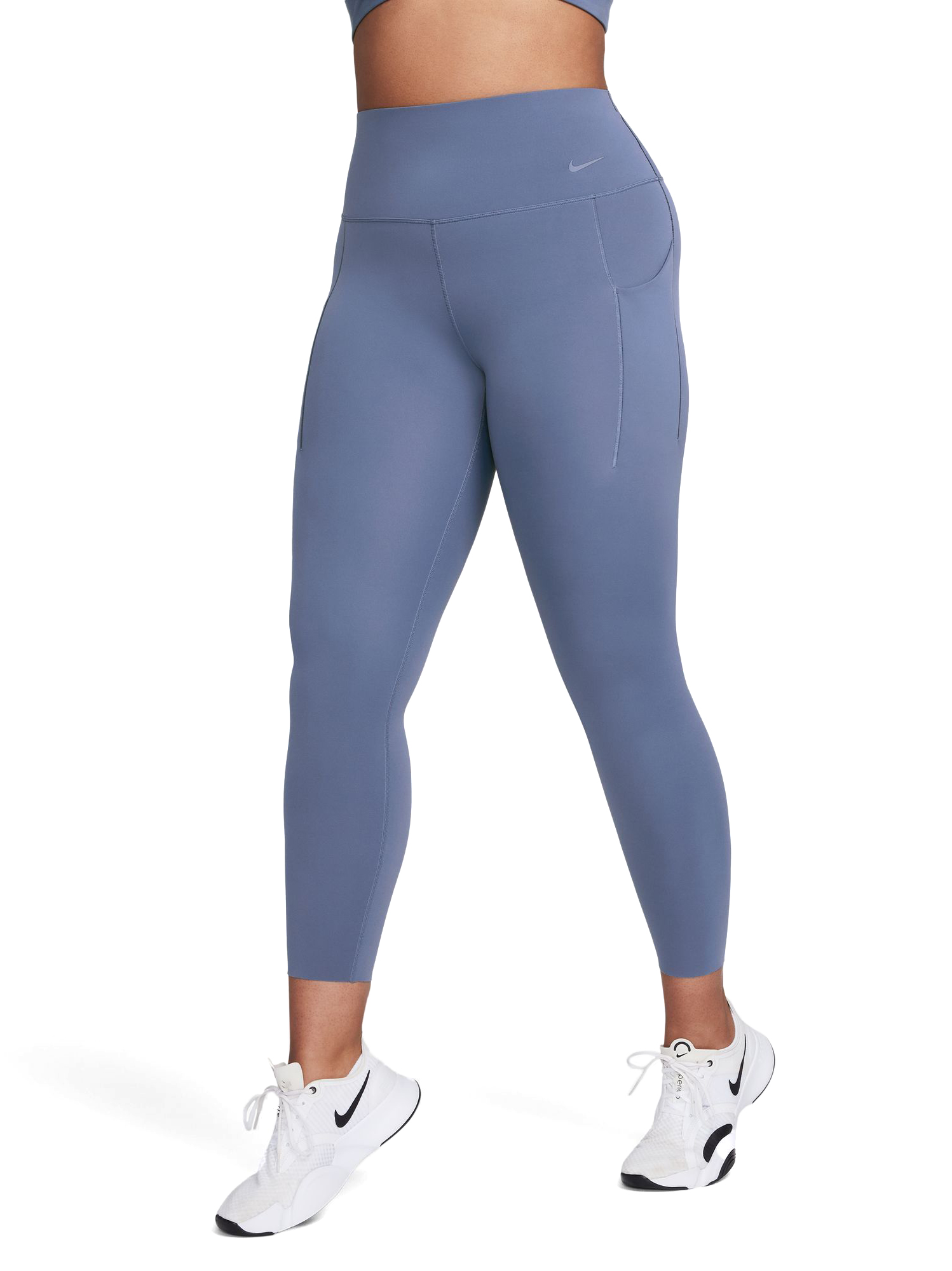 Universal High-Waisted 7/8 Leggings Dame 491/Diffused Blue/Black
