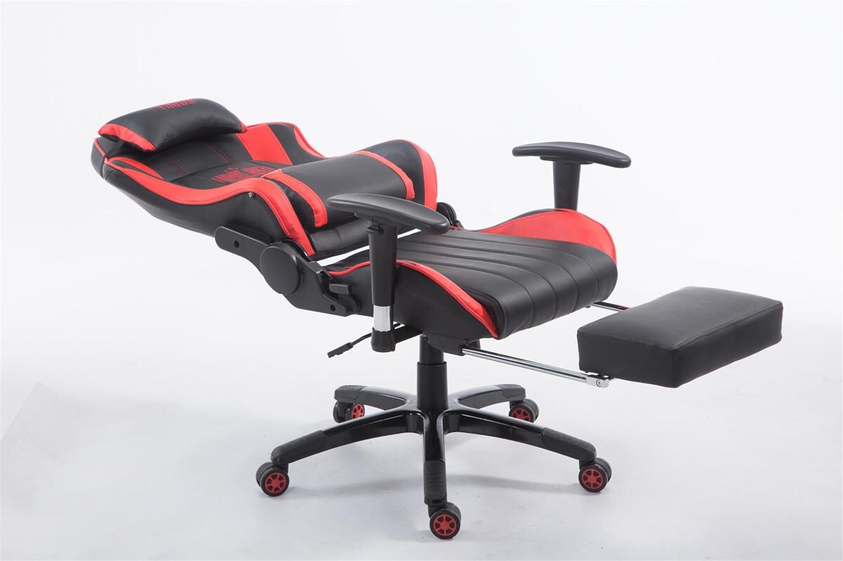 CLP Racing Gaming Bürostuhl Shift XL Mit Kunstlederbezug l Gamingstuhl Mit Leichtlaufrollen l Höhenverstellbarer Drehstuhl
