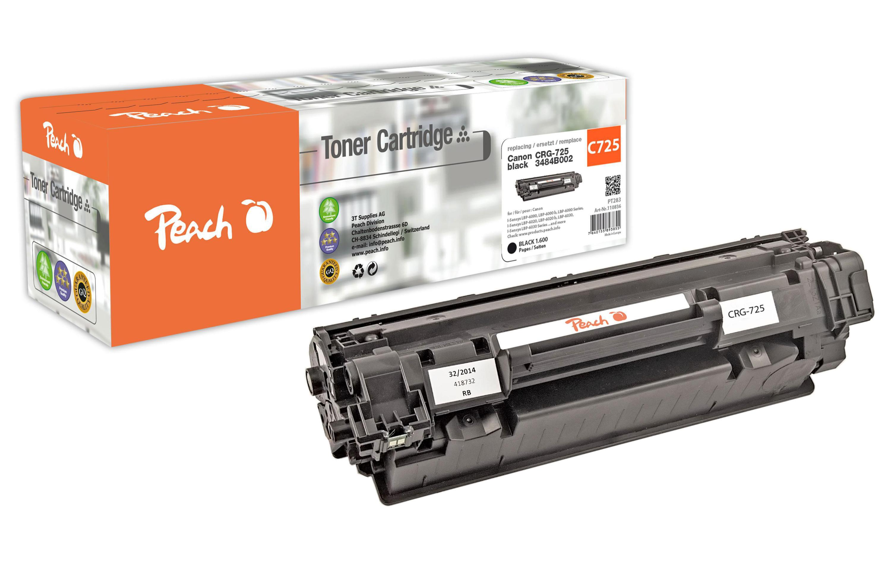 Toner Canon CRG-725 BlackToner, schwarz