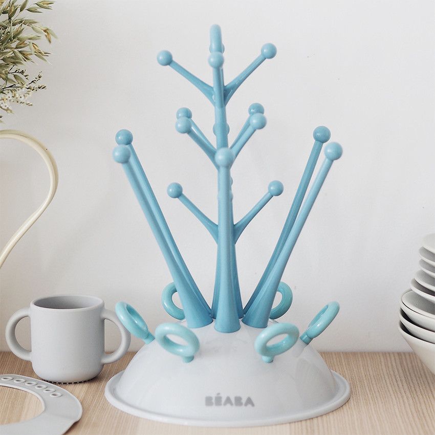 Egoutte-biberons - Bleu - Doré