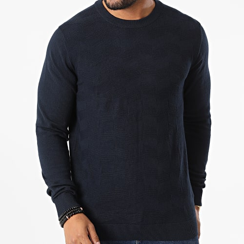 Pull Romen Pattern 16085294 Bleu Marine