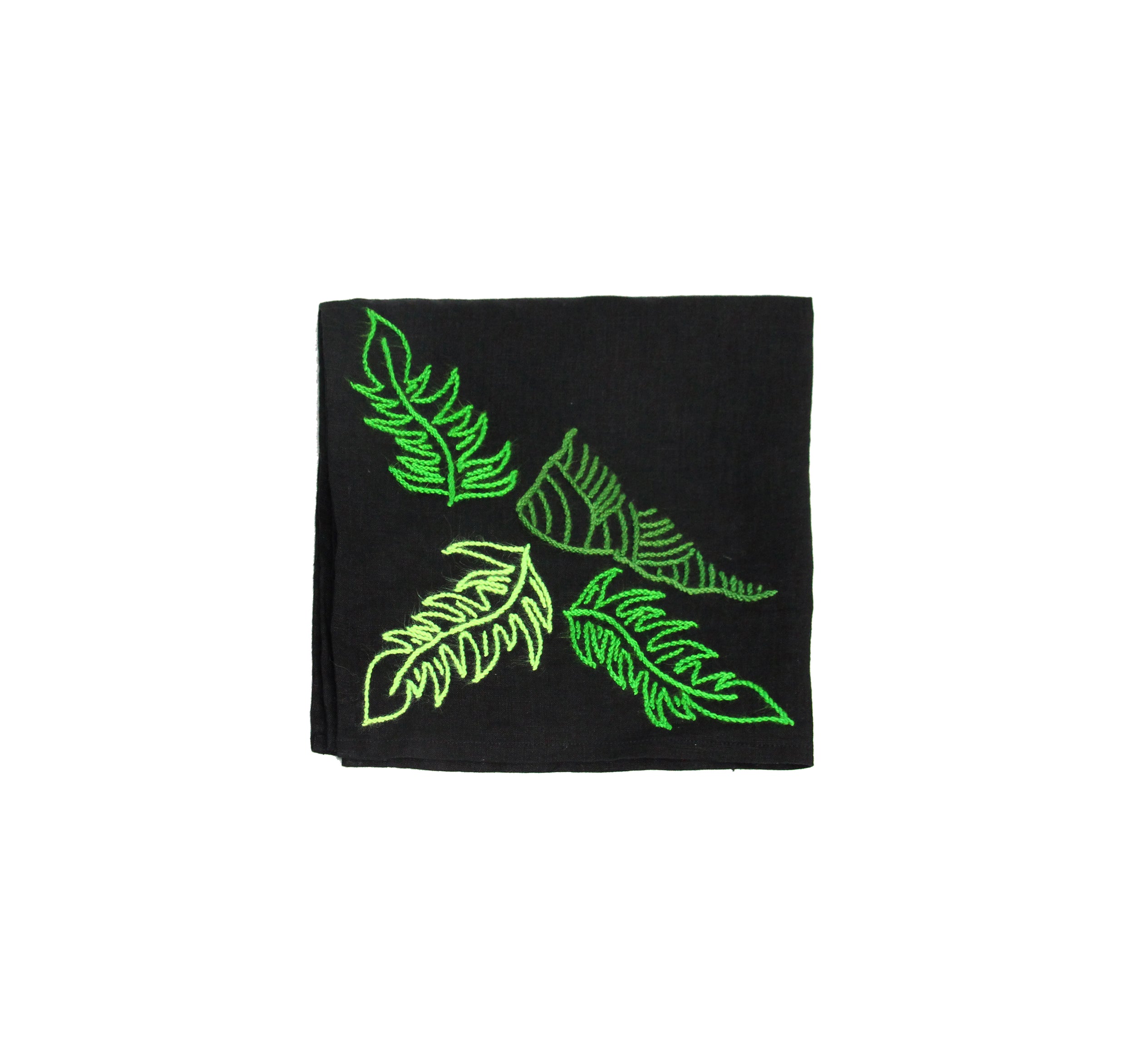 Serviette brodée