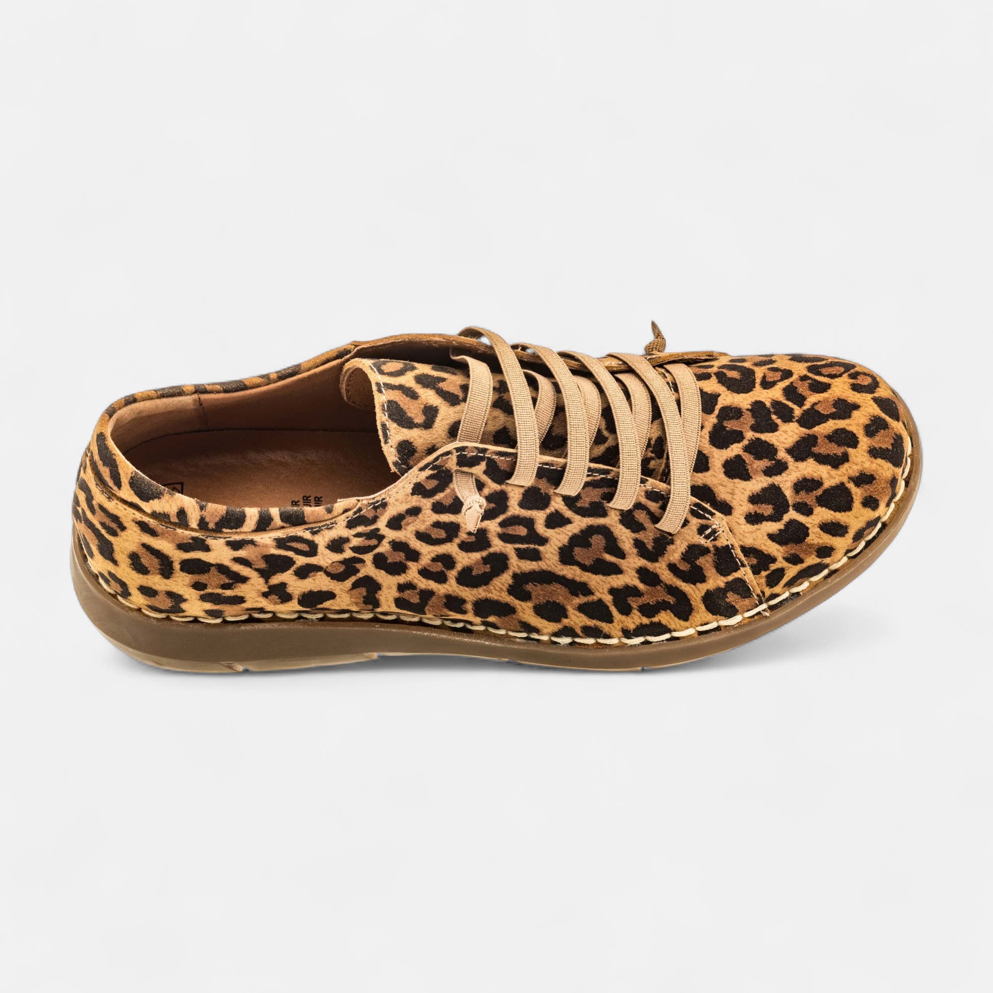 Derbies Femme en cuir camel