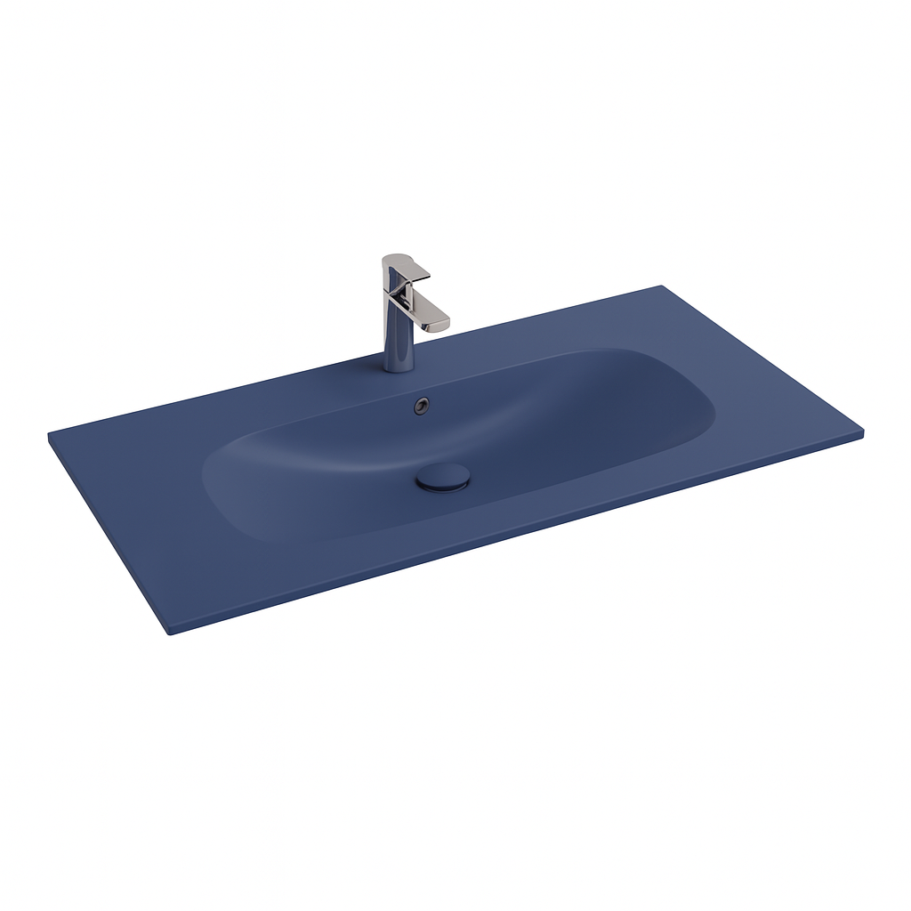 Isvea Infinity wastafel 100x50cm blauw