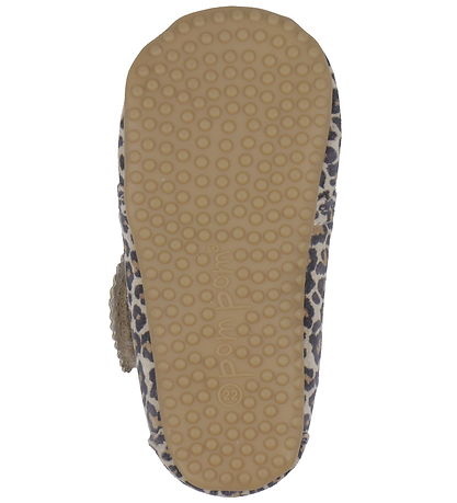 Pom Pom Leder-Krabbelschuhe - Anfänger Klettband Jakobsmuscheln