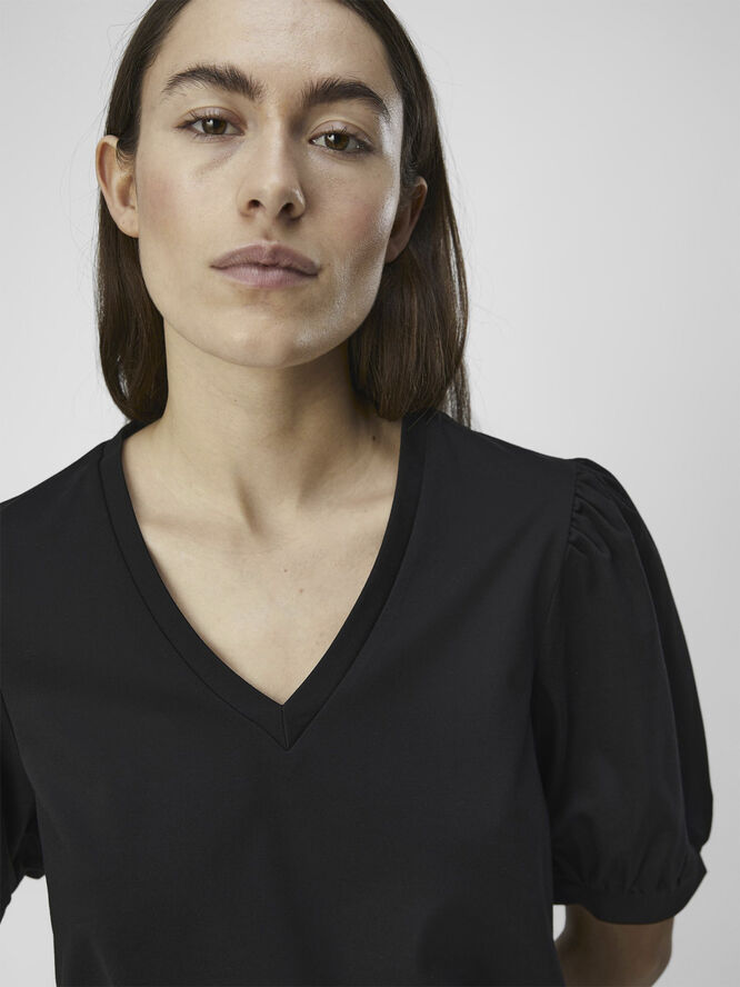 Object OBJCAROLINE S/S TOP NOOS Black