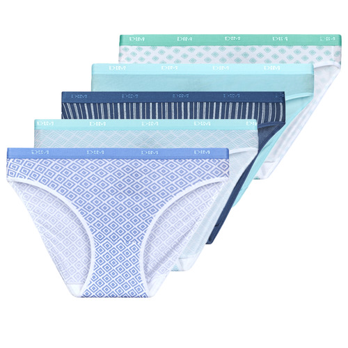 DIM - DIM POCKETS PACK X5 - Bleu / Blanc / Vert