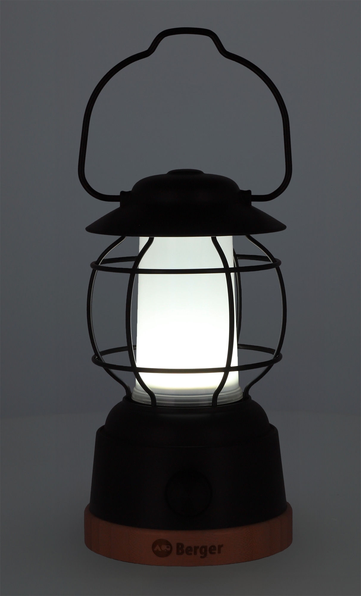 Berger Hopuni Pro LED Campinglaterne mit Dimmfunktion Matt Schwarz