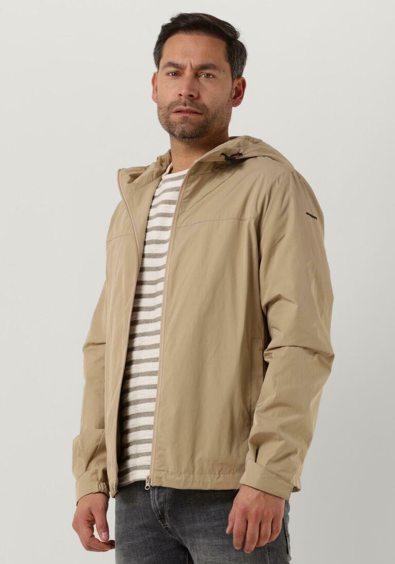ANERKJENDT beige anerkjendt jack akper stick pocket jacket