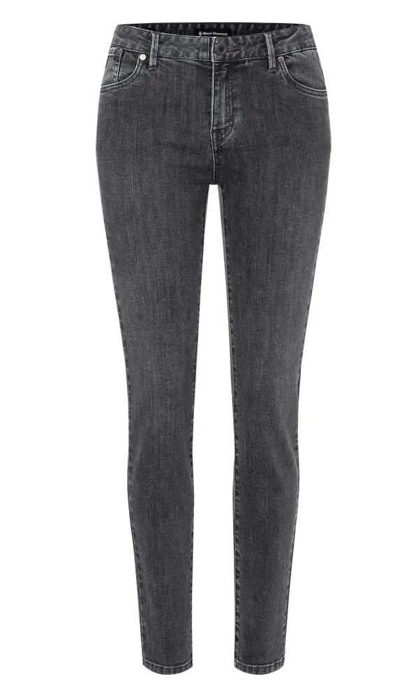 Black Diamond W Crag Denim Pants Gray