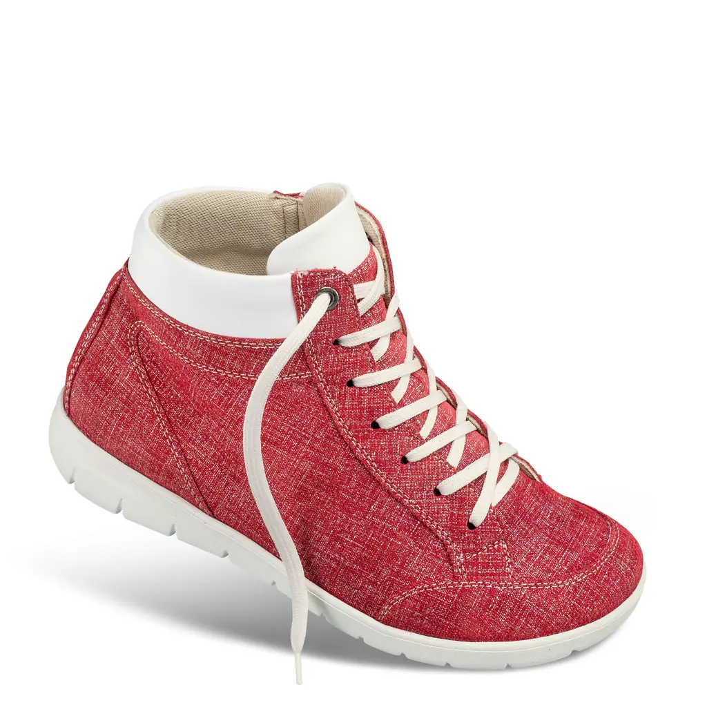 DAMEN - Stiefelette HANNA jeans-rot
