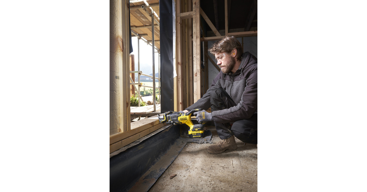 StanleyBrushless V20 18V FATMAX reciprozaag  (Zwart/geel, Accu, oplader en koffer inbegrepen)