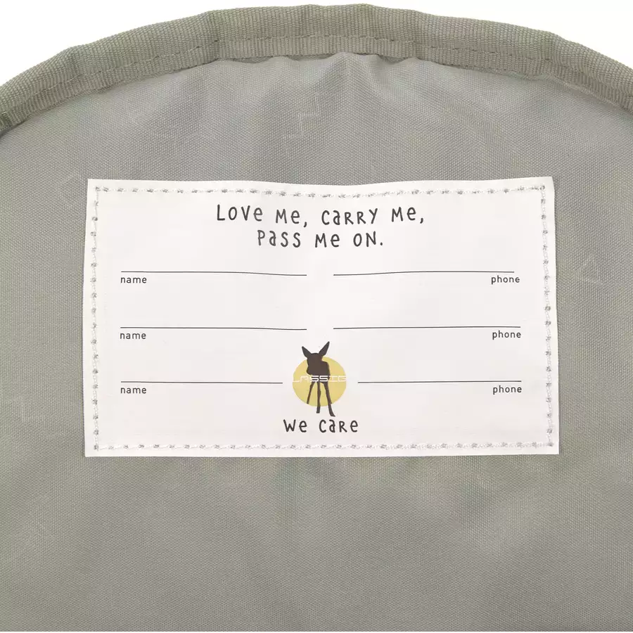 LÄSSIG Mini Backpack, Happy Prints, light olive