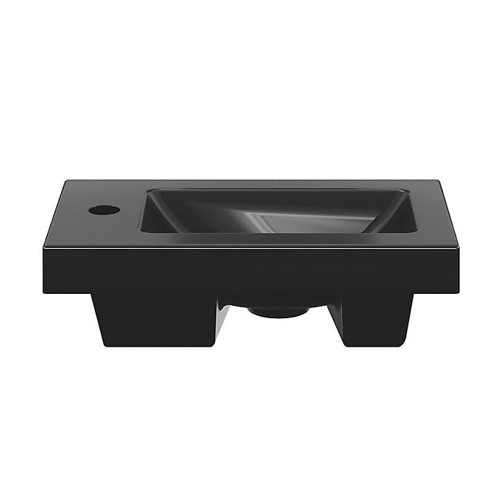 Plan vasque noir GoodHome Nira 45 cm