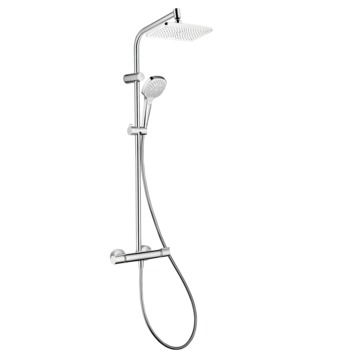 Hansgrohe regendoucheset MySelect E 240 met handdouche en thermostaatkraan 3 standen chroom