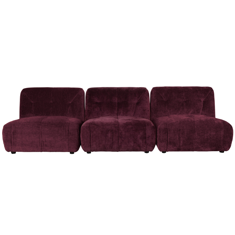 Dutchbone Giada 3-zits bank Plum