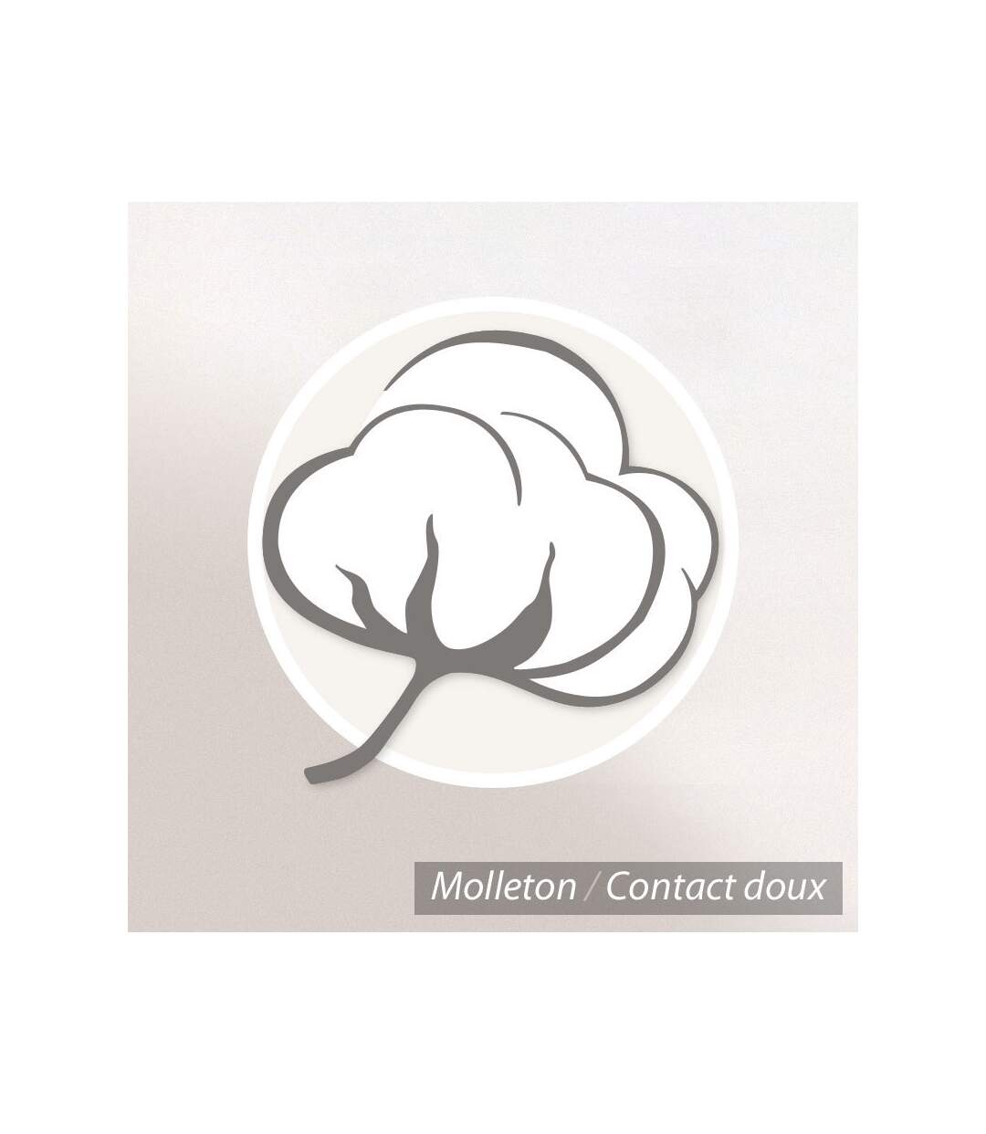 Housse de Protection d'oreiller 60x60 cm coton gratté 2 faces environ 220g/m² AUBIN